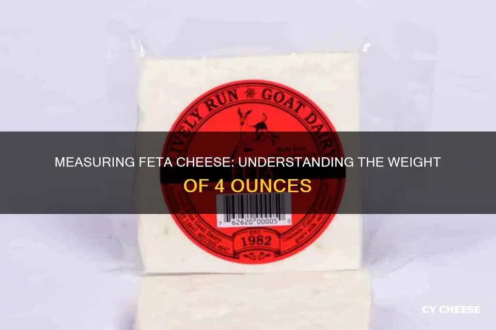 how much is 4 oz of feta cheese