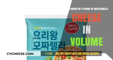 Measuring Mozzarella: Volume of 4 Pounds of Cheese Explained