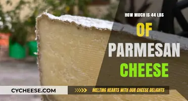Cost of 44 Pounds of Parmesan Cheese: A Price Breakdown