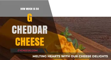 Cheddar Cheese Cost: Unveiling the Price of 50 Grams