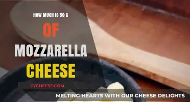 Mozzarella Cheese Measurement Guide: 50g Portion Explained