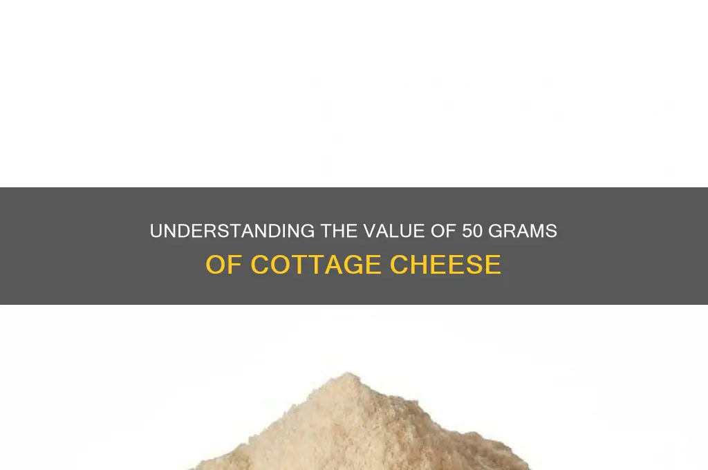 how much is 50 grams cottage cheese
