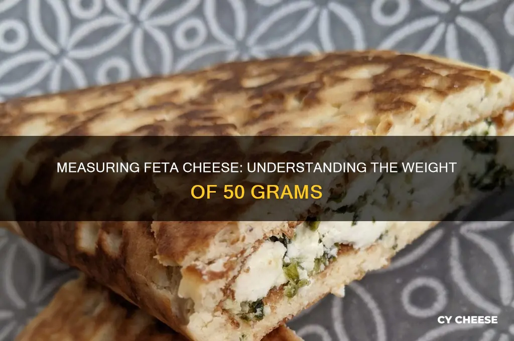 how much is 50 grams of feta cheese