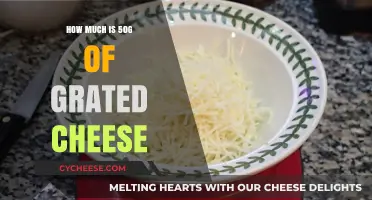 Measuring Grated Cheese: Understanding the Volume of 50g Portions