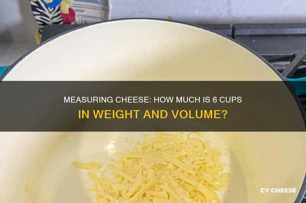 how much is 6 cups of cheese
