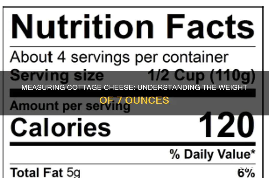 how much is 7 oz of cottage cheese