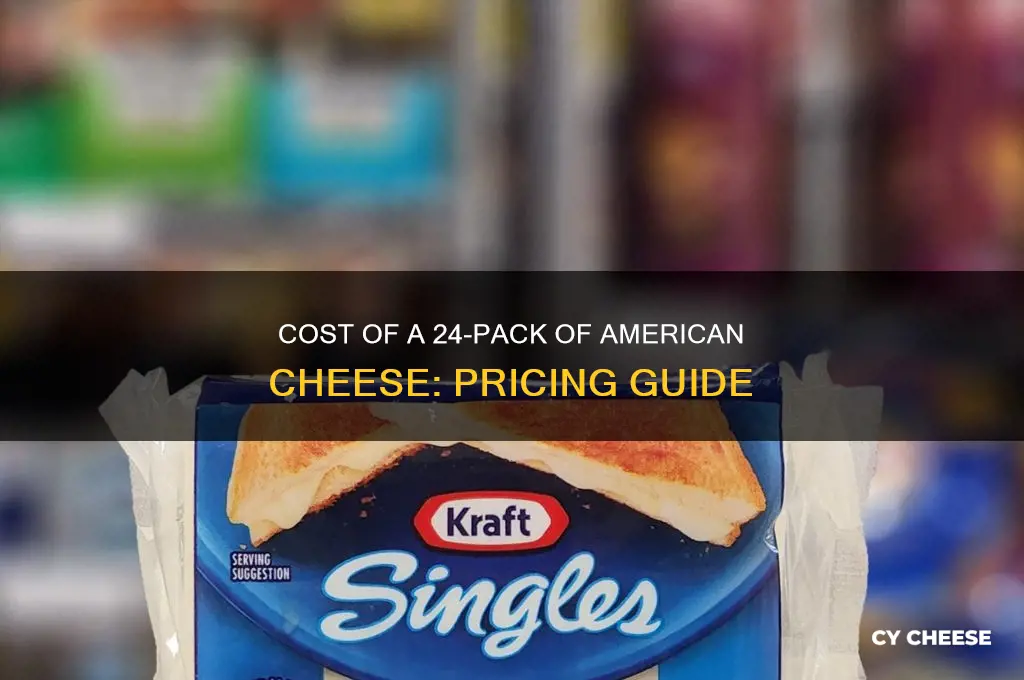 how much is a 24 pack of american cheese