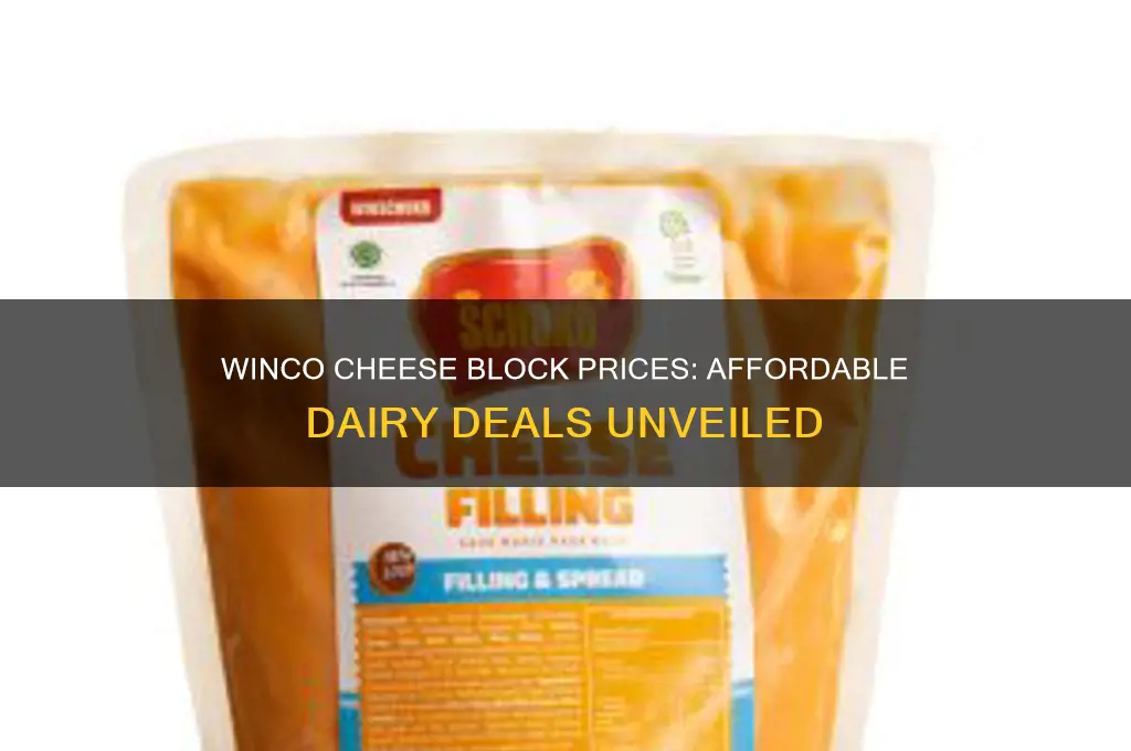 how much is a block of cheese at winco