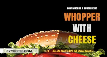 Burger King Whopper with Cheese Price: A Tasty Budget Breakdown