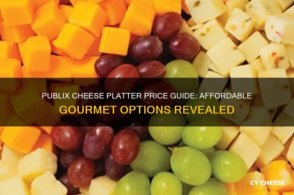 how much is a cheese platter from publix