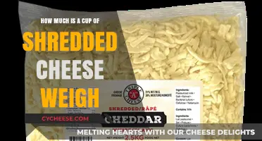 Shredded Cheese Weight: How Much Does a Cup Weigh?