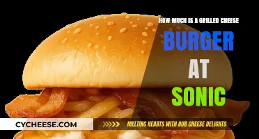 Sonic's Grilled Cheese Burger Price: A Tasty Budget-Friendly Option