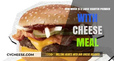 Quarter Pounder with Cheese Meal Price: Large Size Cost Breakdown