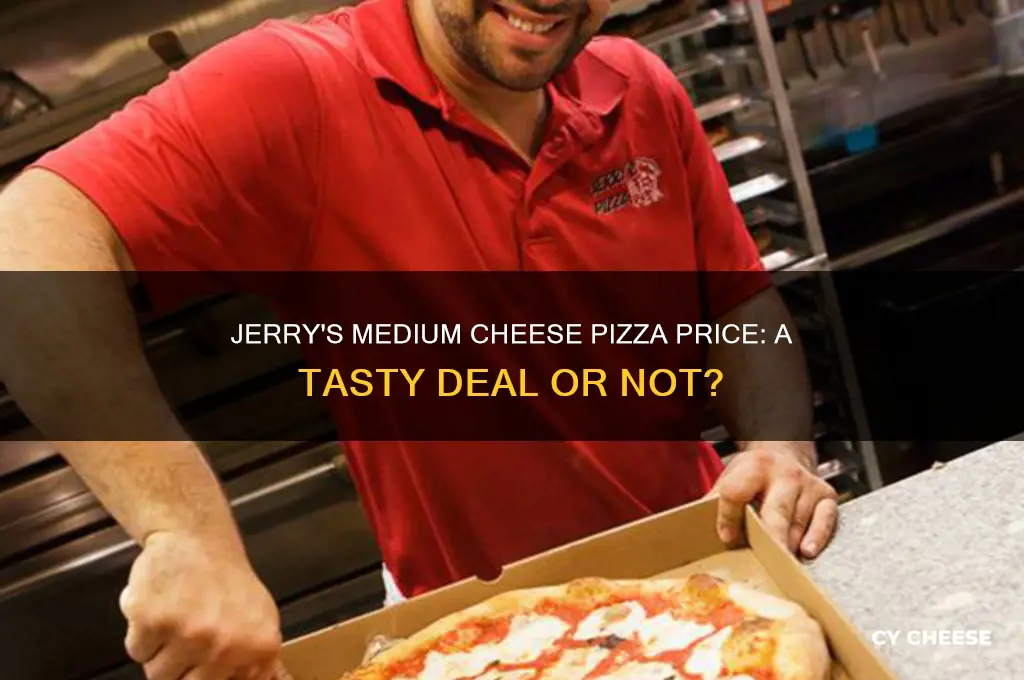 how much is a medium cheese pizza at jerry