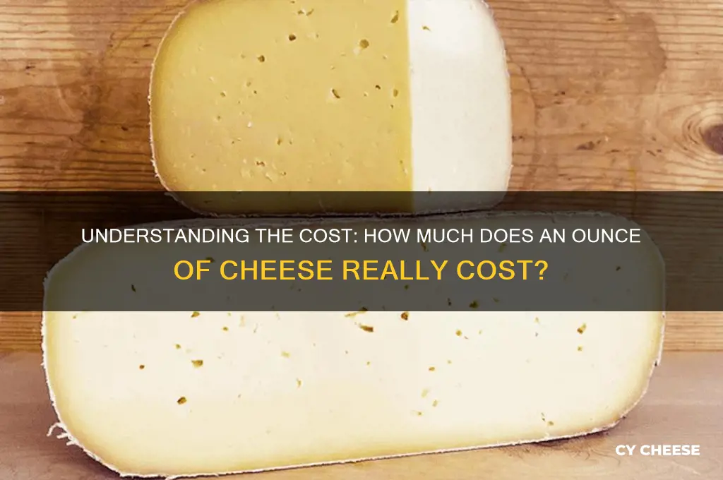 how much is a once of cheese
