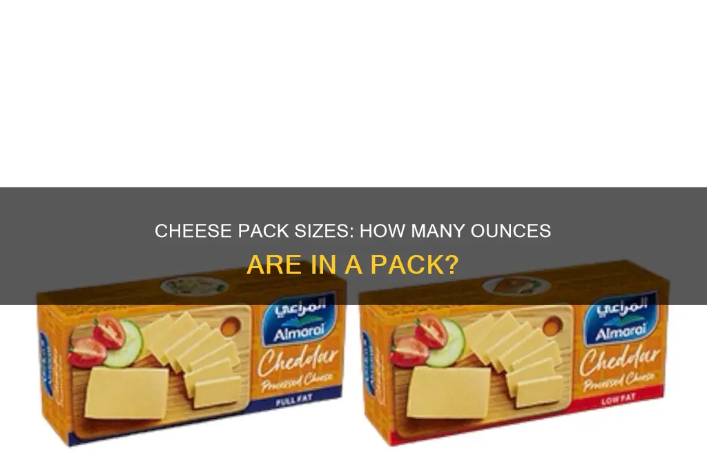how much is a pack of cheese oz