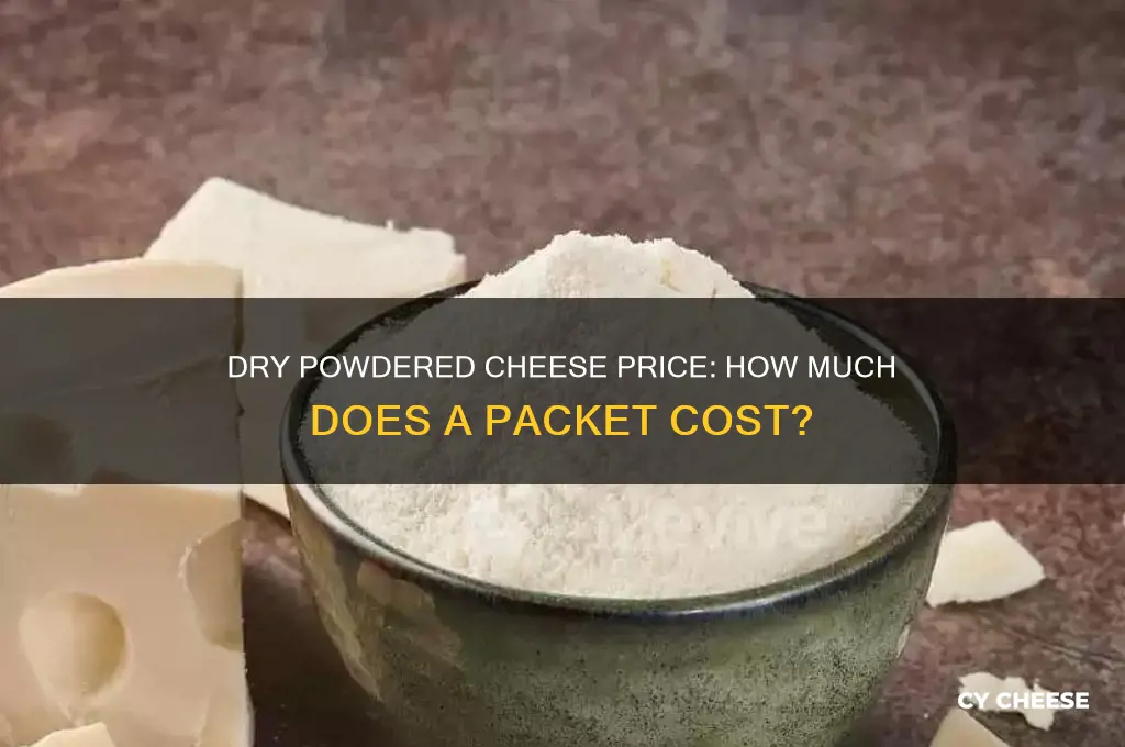 how much is a packet of dry powdered cheese