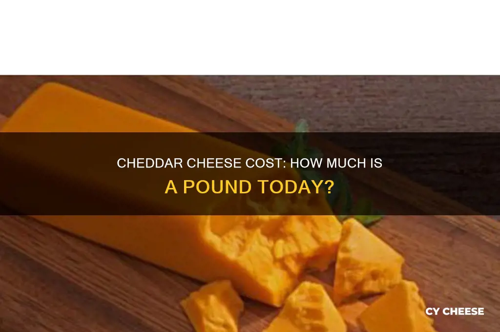 how much is a pound of cheddar cheese