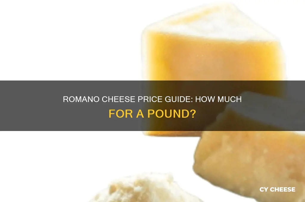 how much is a pound of romano cheese