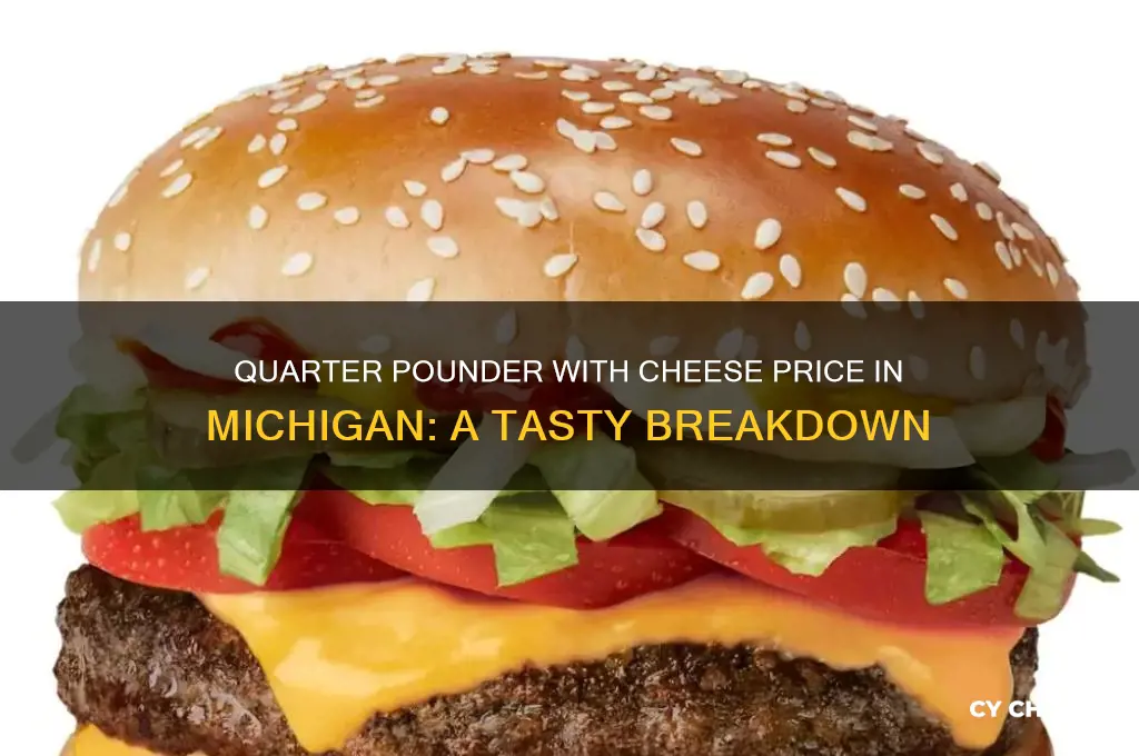 how much is a quarter pounder with cheese in michigan