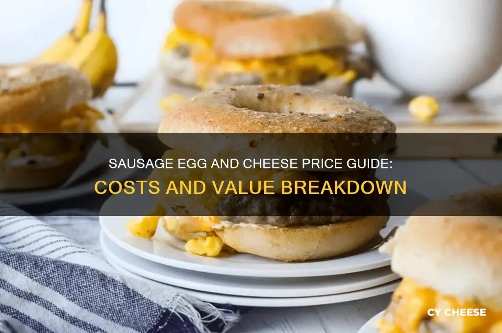 how much is a sausage egg and cheese