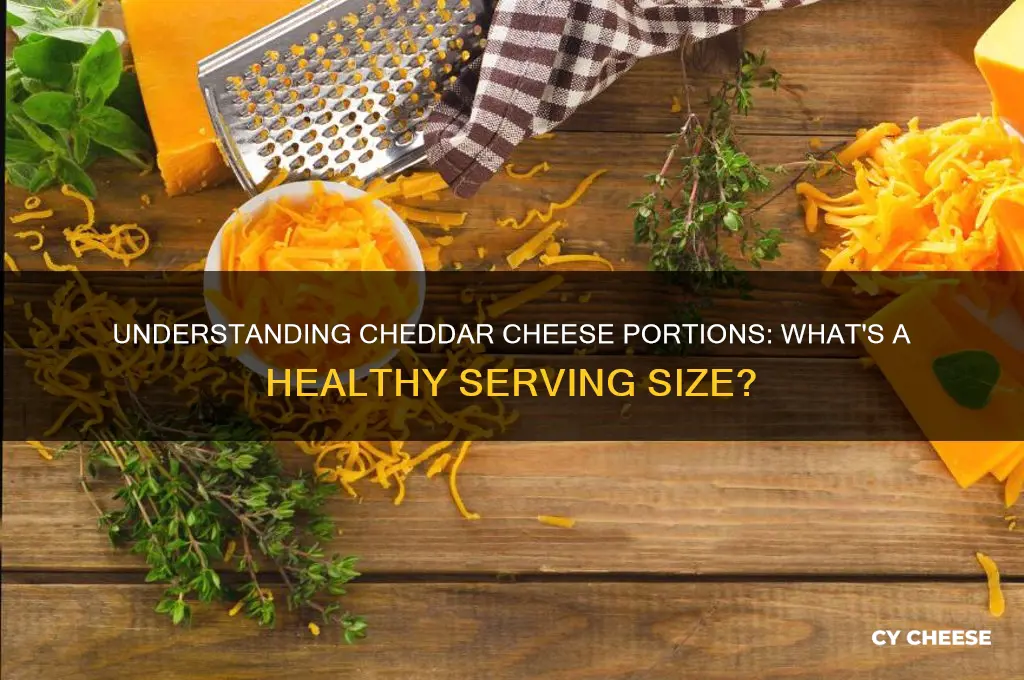 how much is a serving of cheddar cheese
