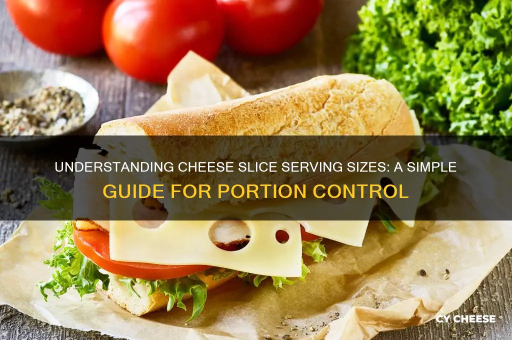 how much is a serving of cheese slice