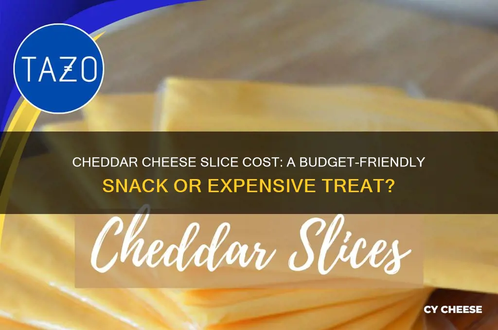 how much is a slice of cheddar cheese