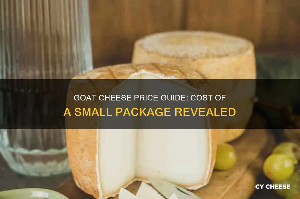 how much is a small thing of goat cheese