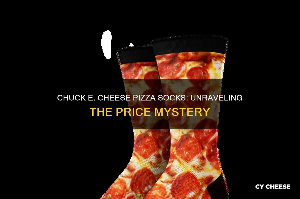 how much is a sock in chuck e cheese pizza
