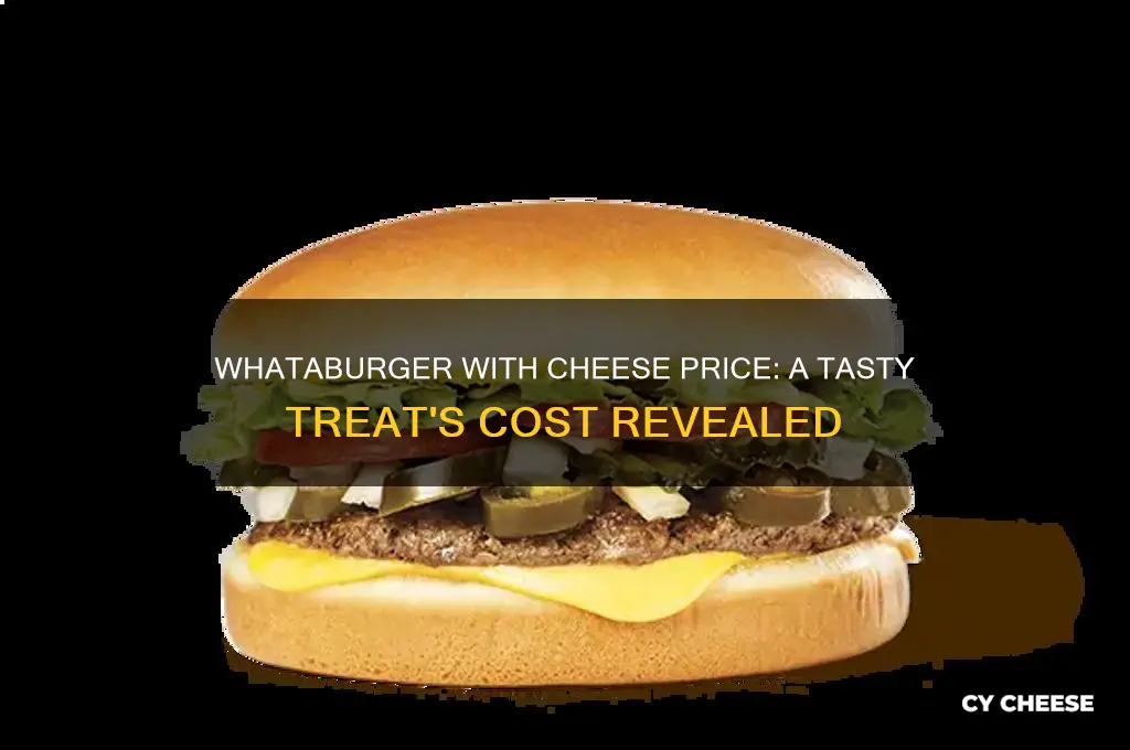 how much is a whataburger with cheese
