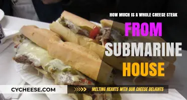 Submarine House Cheese Steak: Whole Sandwich Price Revealed