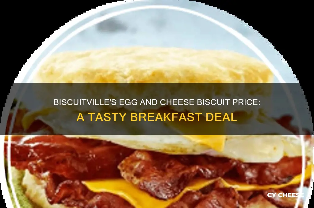 how much is an egg and cheese biscuit at biscuitville