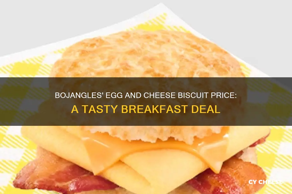 how much is an egg and cheese biscuit at bojangles