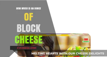 How Much Does an Ounce of Block Cheese Cost?