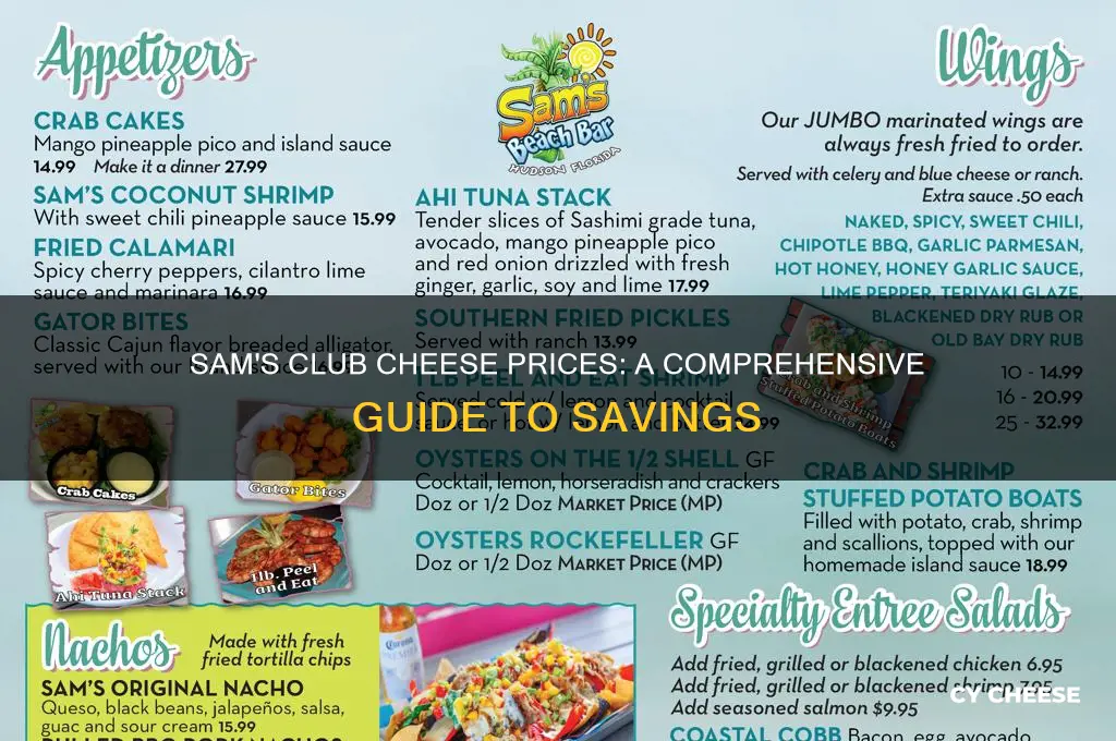 how much is cheese at sam