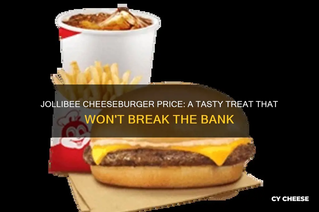 how much is cheese burger in jollibee