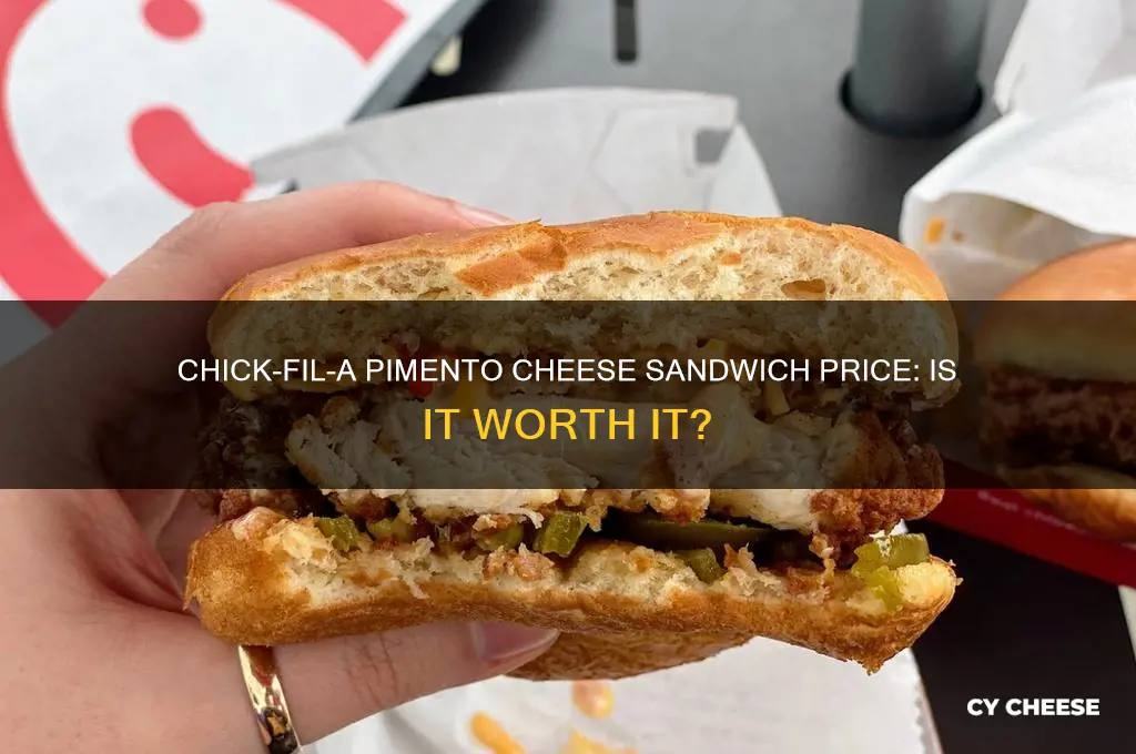 how much is chick fil a pimento cheese sandwich