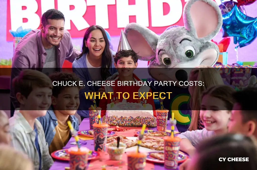 how much is chuck e cheese for a birthday party
