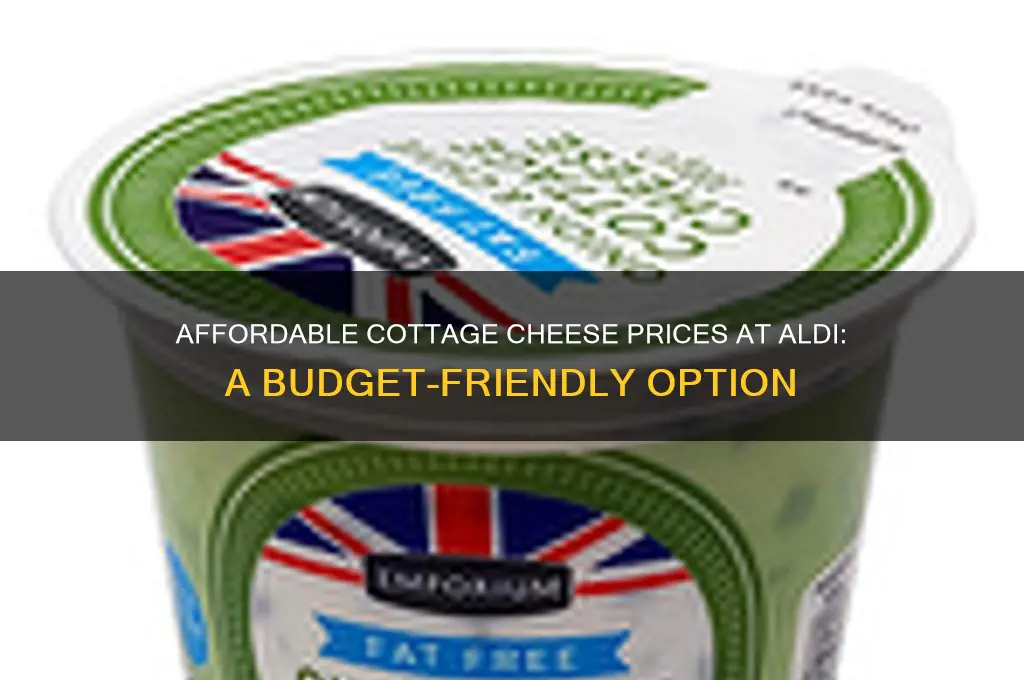 how much is cottage cheese at aldi