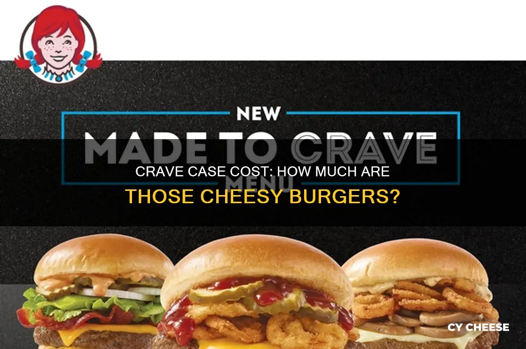 how much is crave case of cheese burgers