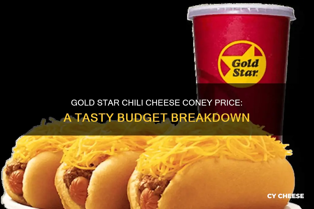 how much is is a gold star chili cheese coney