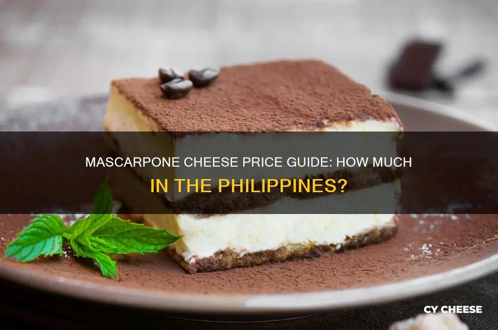 how much is mascarpone cheese philippines
