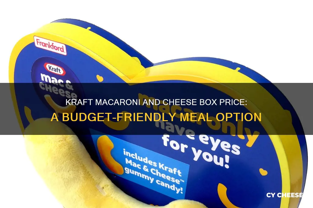 how much is one box of kraft macaroni and cheese