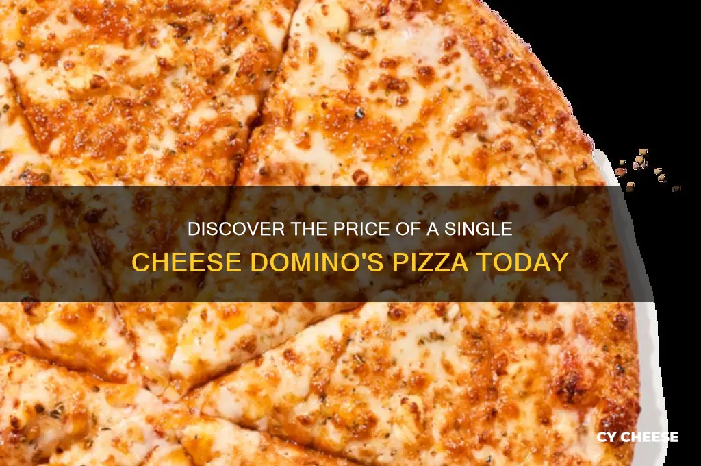 how much is one cheese domino