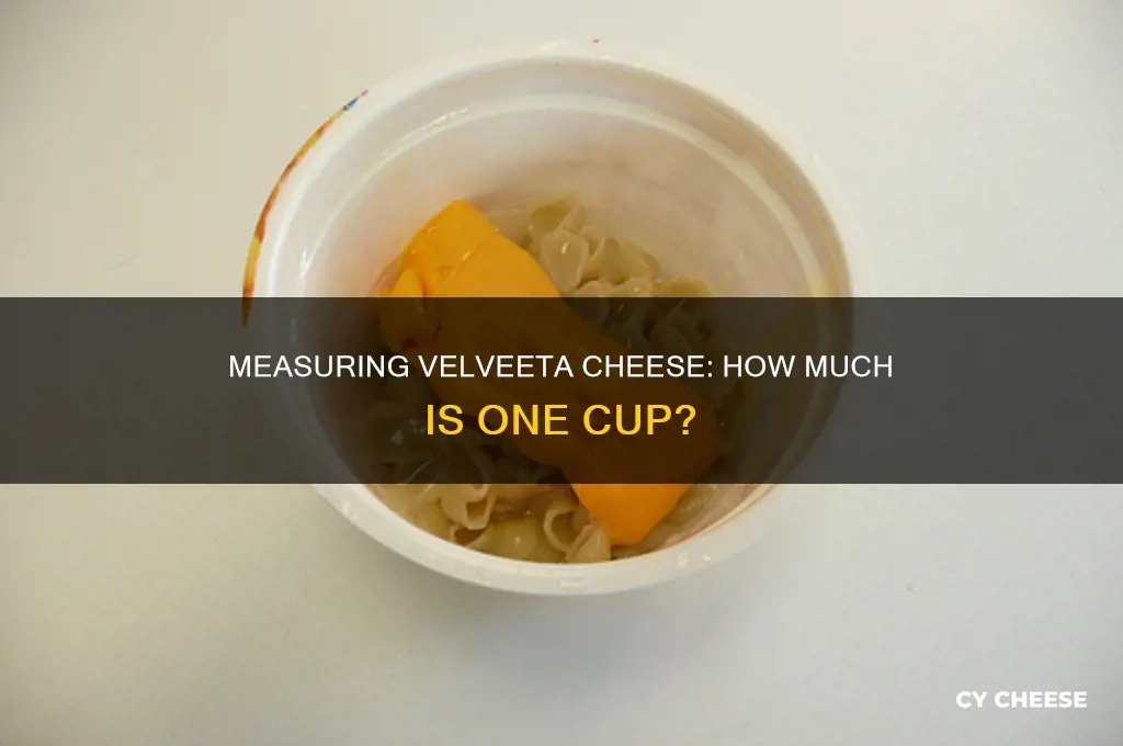 how much is one cup of velveeta cheese