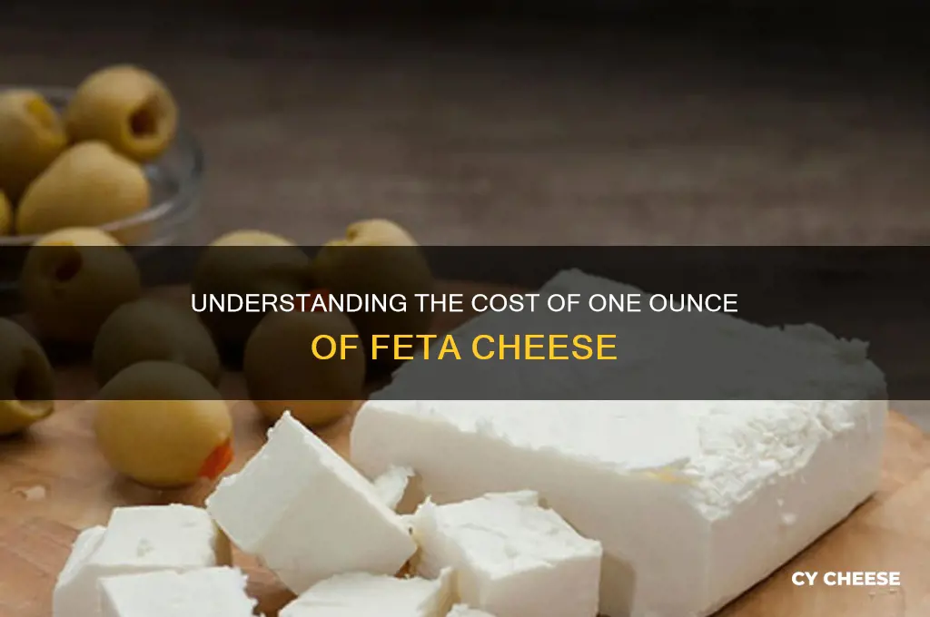 how much is one ounce of feta cheese