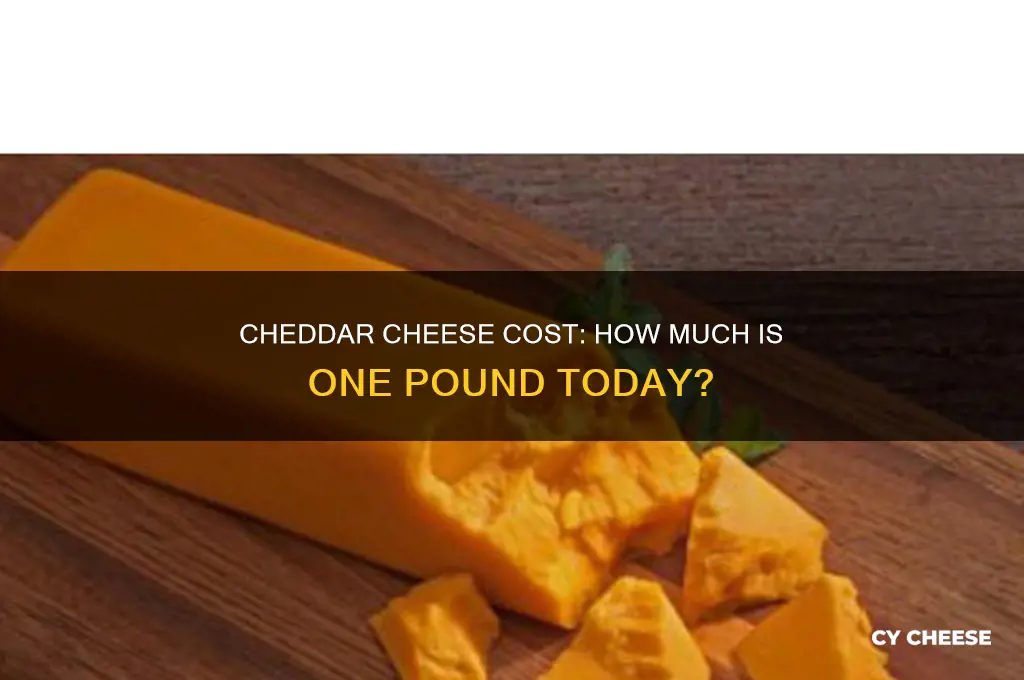 how much is one pound of cheddar cheese