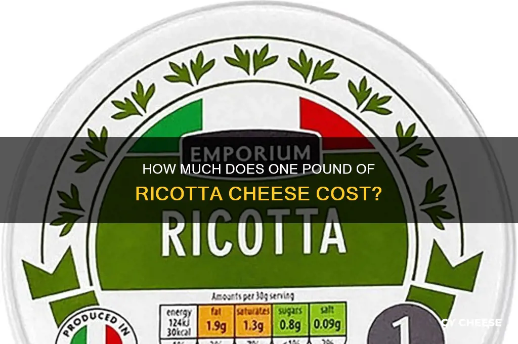how much is one pound of ricotta cheese