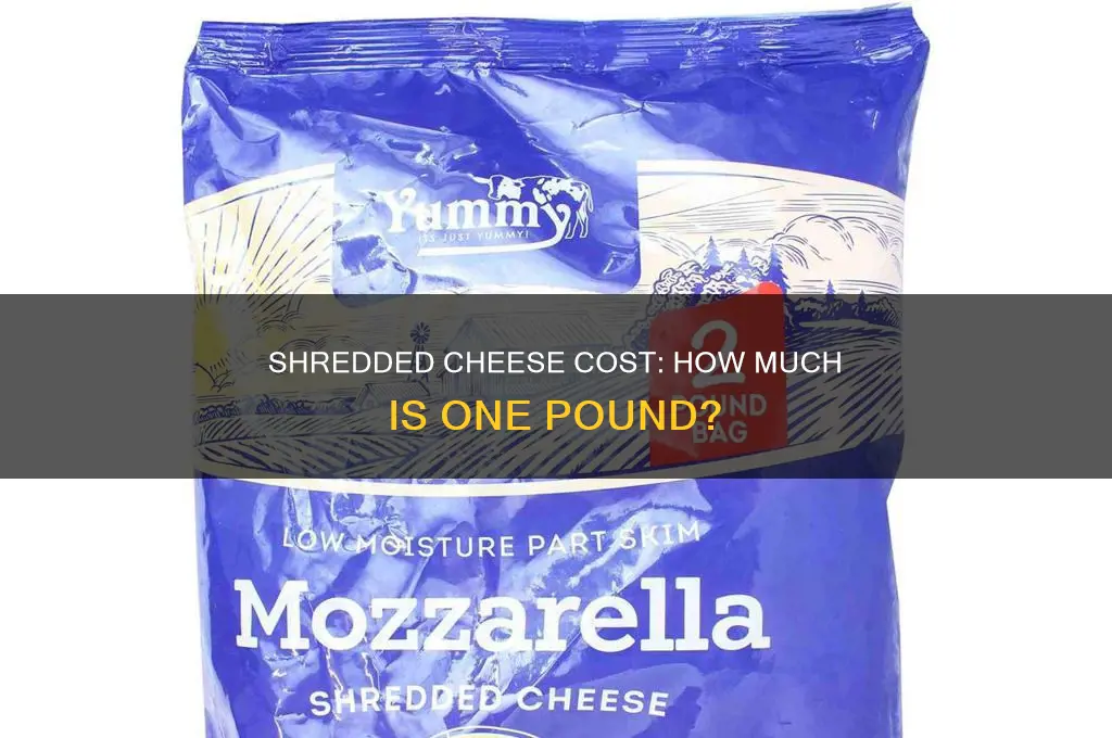 how much is one pound of shredded cheese